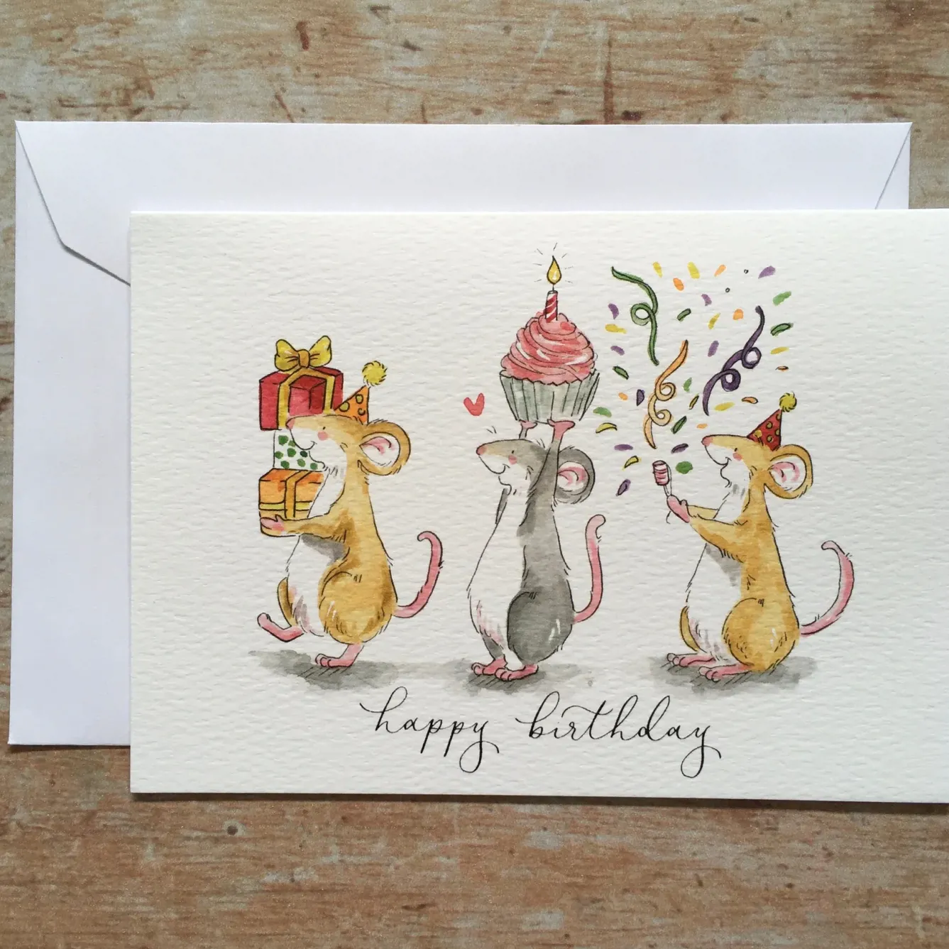 Ellie Hooi Illustration Greeting Cards-Birthday Party Greeting Card