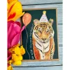 Jen Winnett Greeting Cards-Birthday Tiger Eco-card