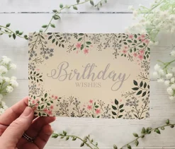 Becky Amelia Greeting Cards-Birthday Wishes Meadow Greeting Card