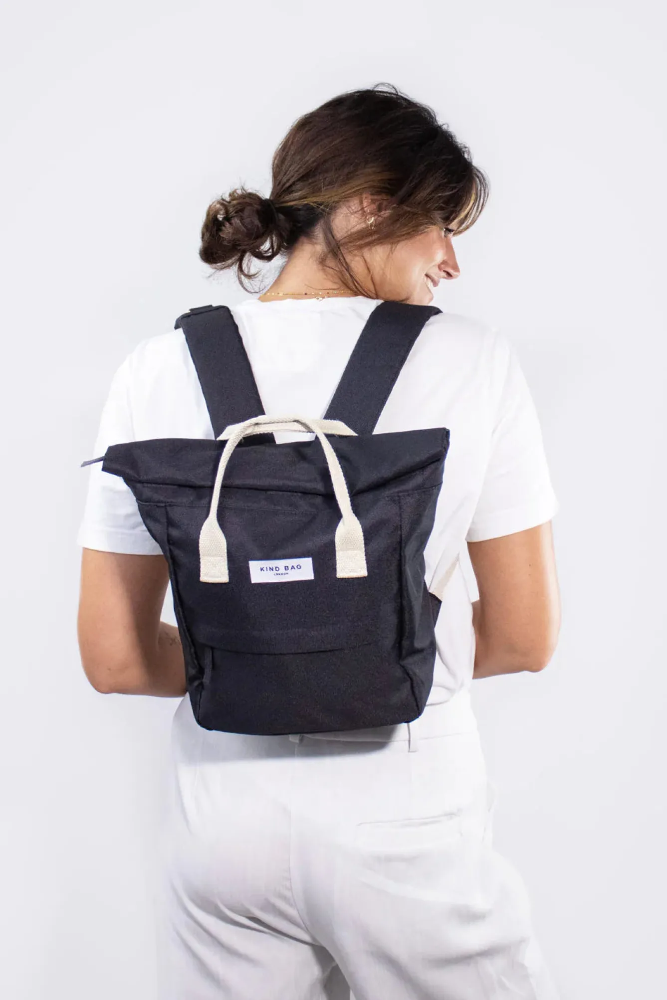 Kind Bag London Bags-Black Hackney Mini Backpack