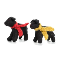 Amica Felt Children-Black Labrador Toy