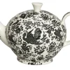 Burleigh Tea|Teapots-Black Regal Peacock Large Teapot