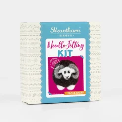 Hawthorn Handmade Crafts-Black Sheep Brooch Felting Kit