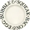Emma Bridgewater Plates-Black Toast Bubble & Squeak 10 1/2 Plate