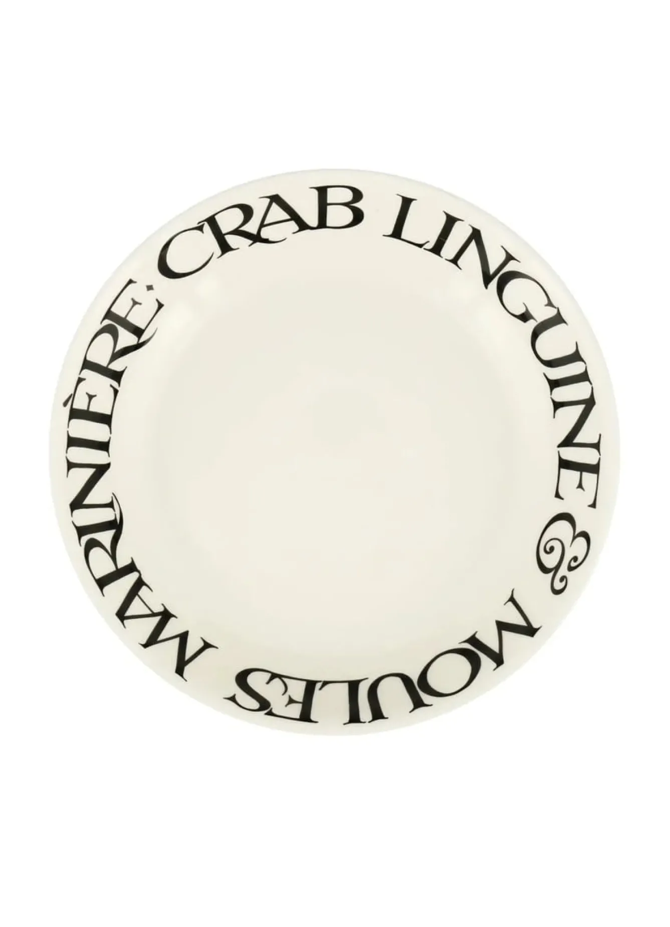 Emma Bridgewater Bowls & Dishes-Black Toast Crab Linguini Medium Pasta Bowl