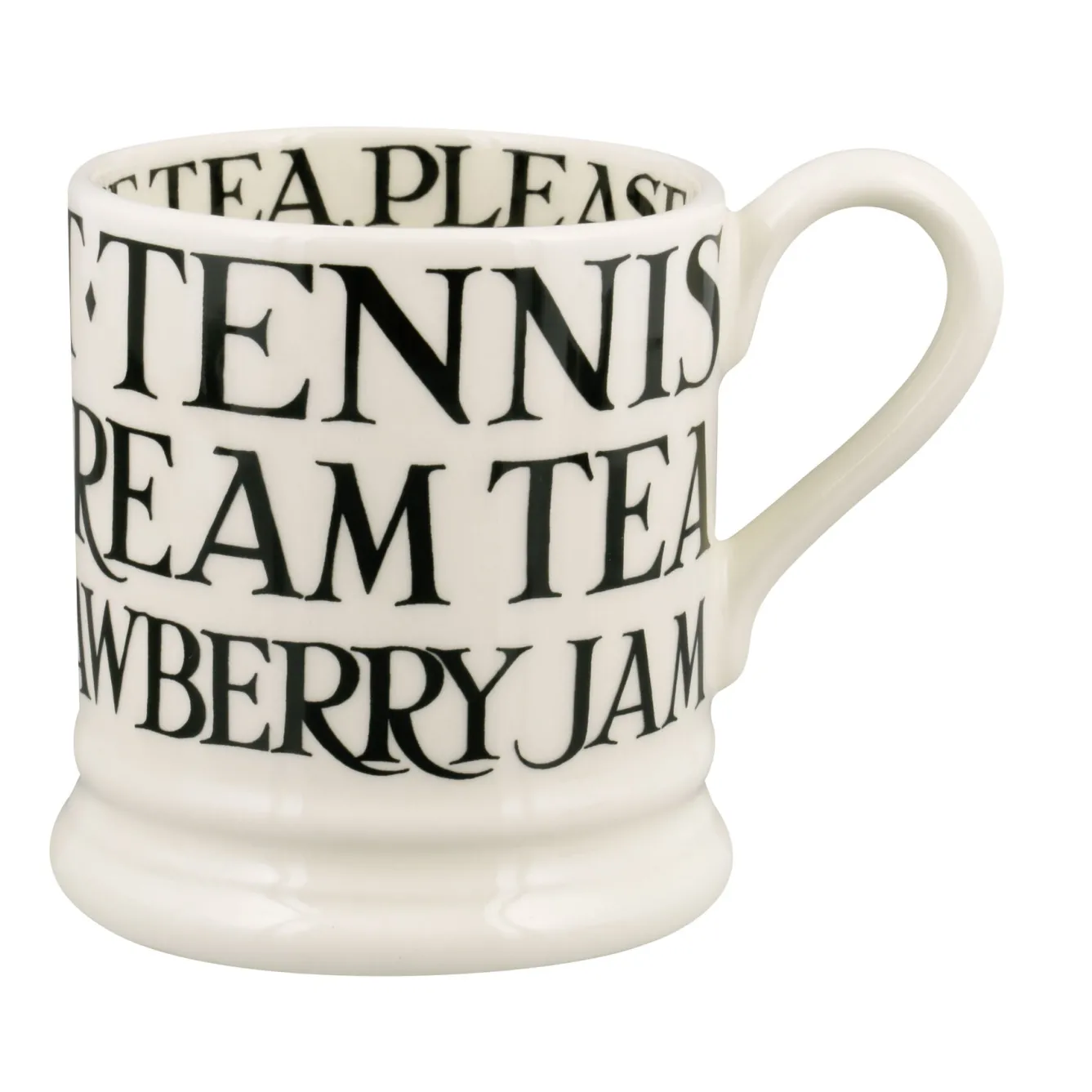 Emma Bridgewater Whimsical-Black Toast Cream Tea 1/2 Pint Mug
