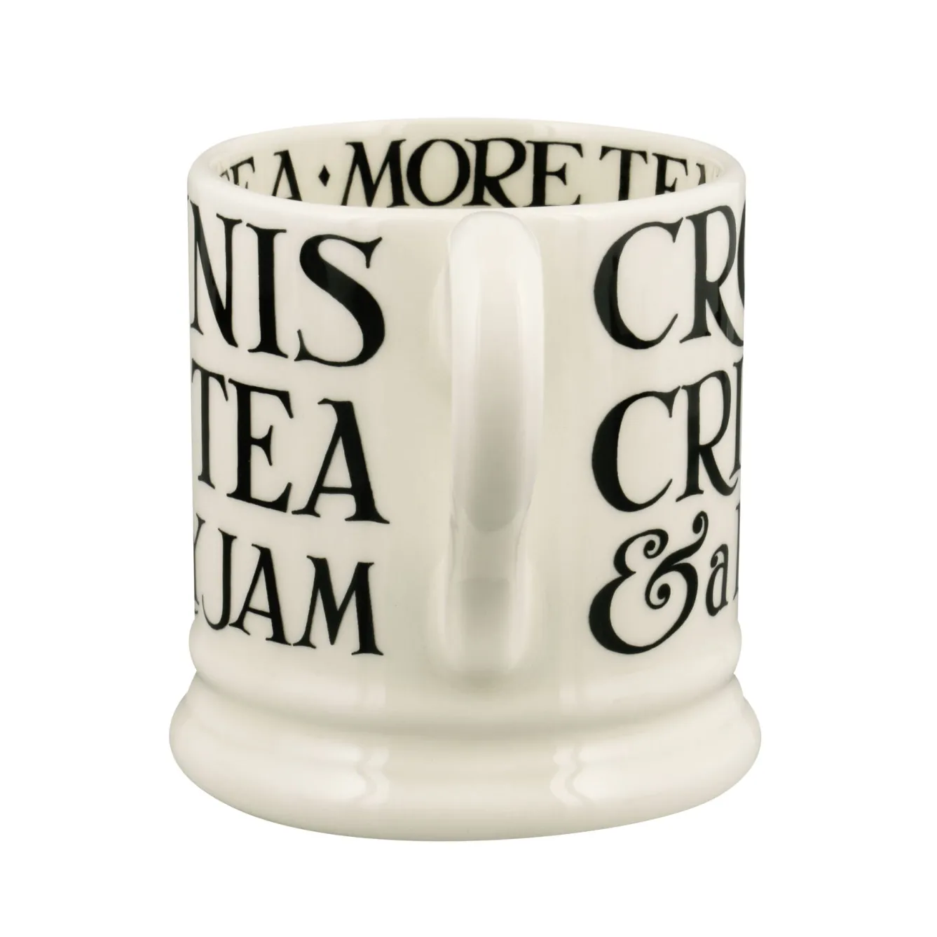 Emma Bridgewater Whimsical-Black Toast Cream Tea 1/2 Pint Mug