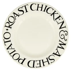 Emma Bridgewater Plates-Black Toast Roast Chicken 10 1/2 Plate