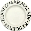 Emma Bridgewater Plates-Black Toast Toast and Marmalade 8 1/2 Plate
