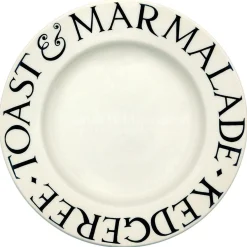 Emma Bridgewater Plates-Black Toast Toast and Marmalade 8 1/2 Plate