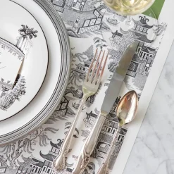 Burleigh Placemats-Black Willow 12 Die-Cut Paper Placemats