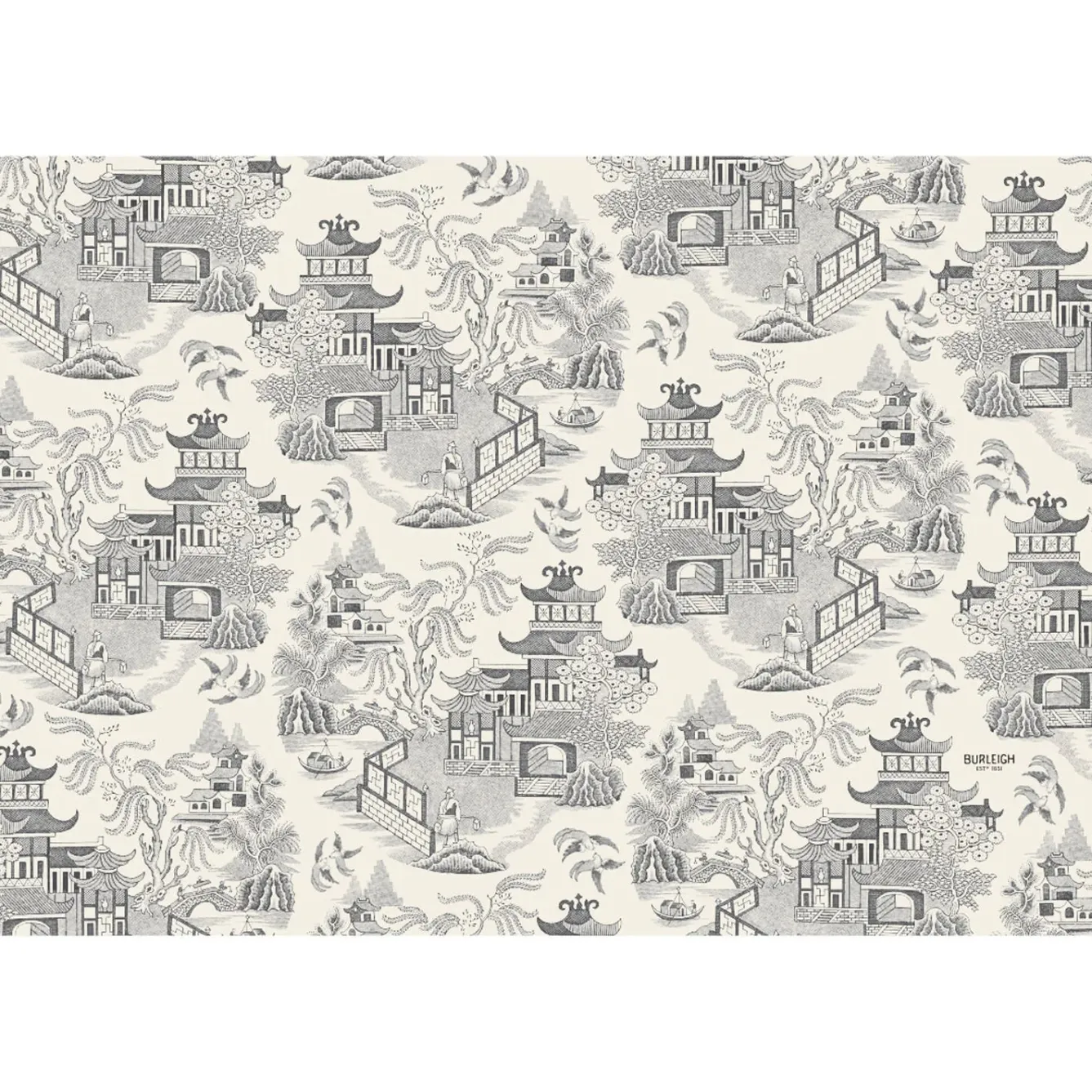 Burleigh Placemats-Black Willow Pad of 18 Paper Placemats