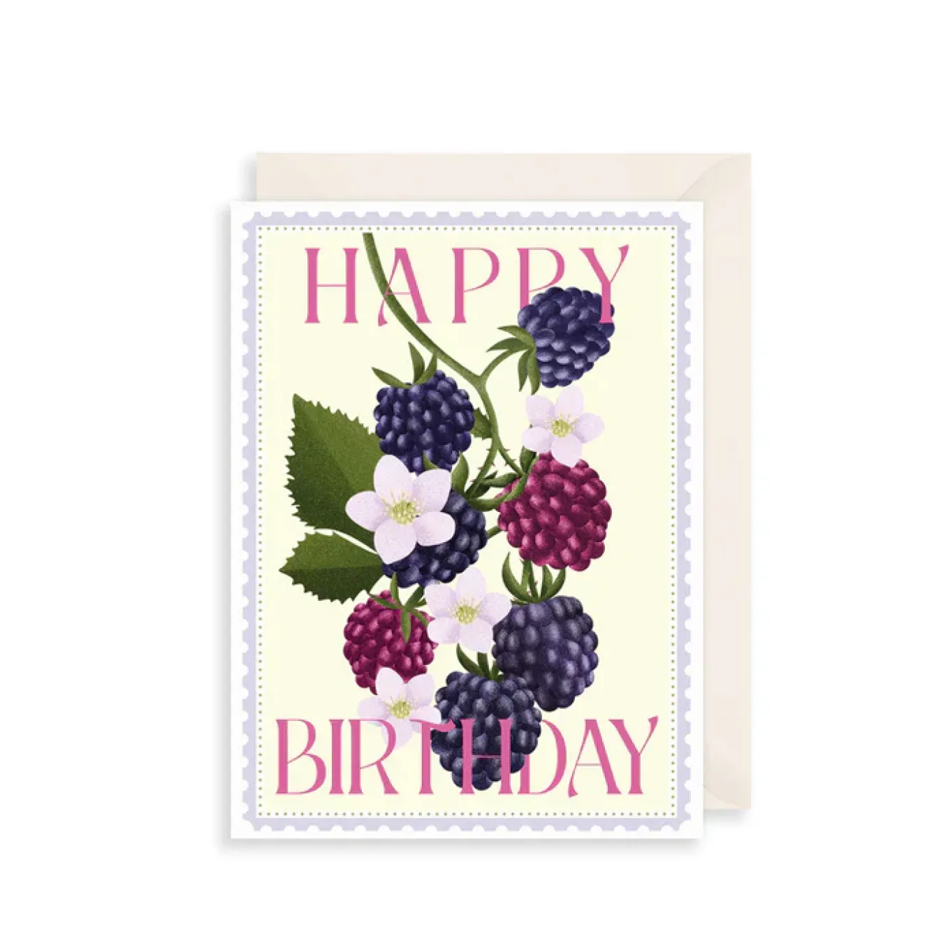 The Art File Greeting Cards-Blackberries Birthday Greeting Card