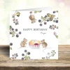 West Country Designs Greeting Cards-Blackberry Mice Birthday Card