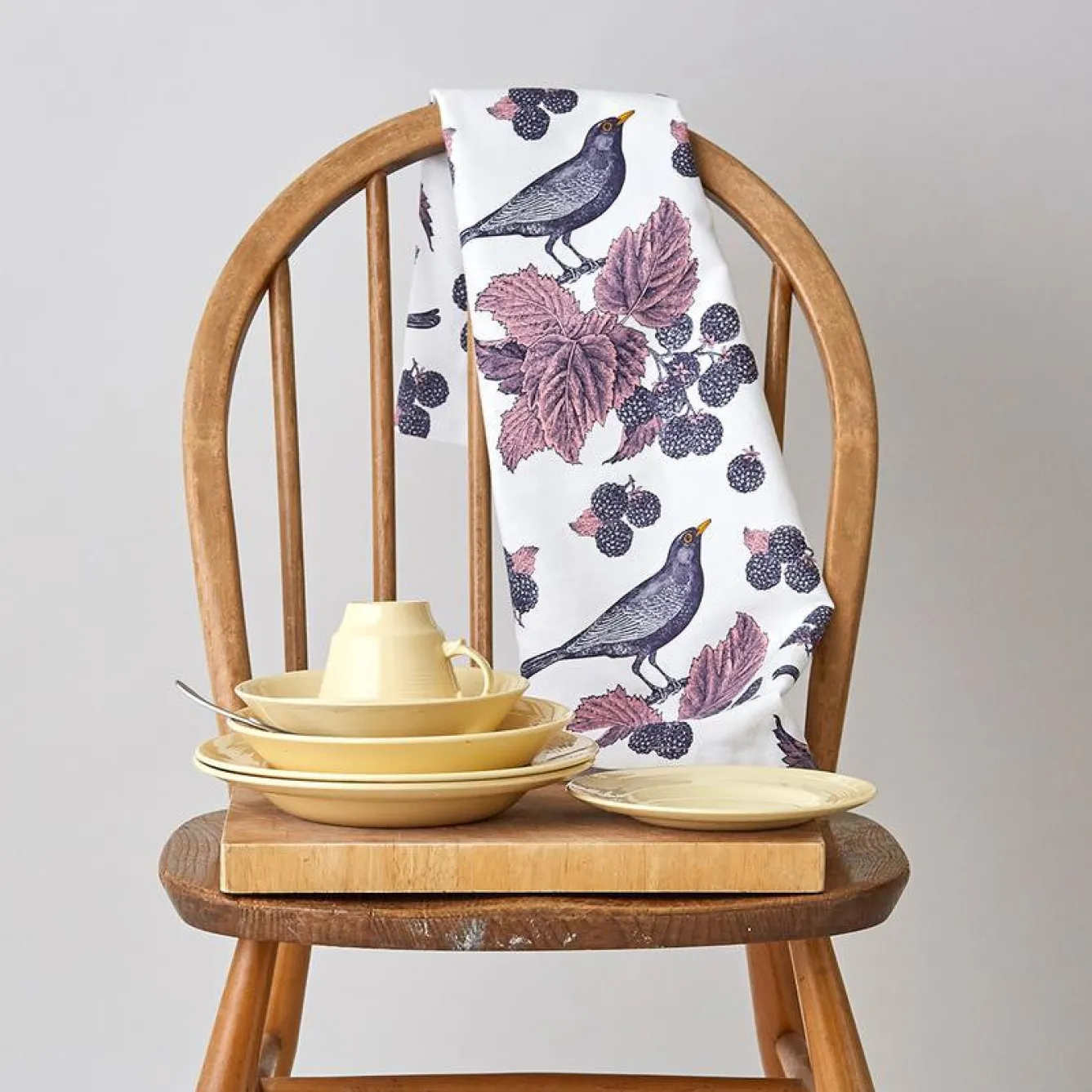 Thornback & Peel Tea|Tea Towels-Blackbird & Bramble Tea Towel