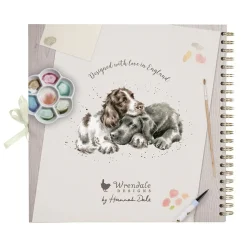 Wrendale Designs Stationery|Crafts-'Blooming with Love' Spaniel Scrapbook Album