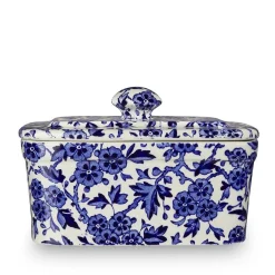 Burleigh Butter Dishes-Blue Arden Butter Dish