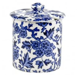 Burleigh Jam Pots-Blue Arden Covered Jam/Sugar Pot