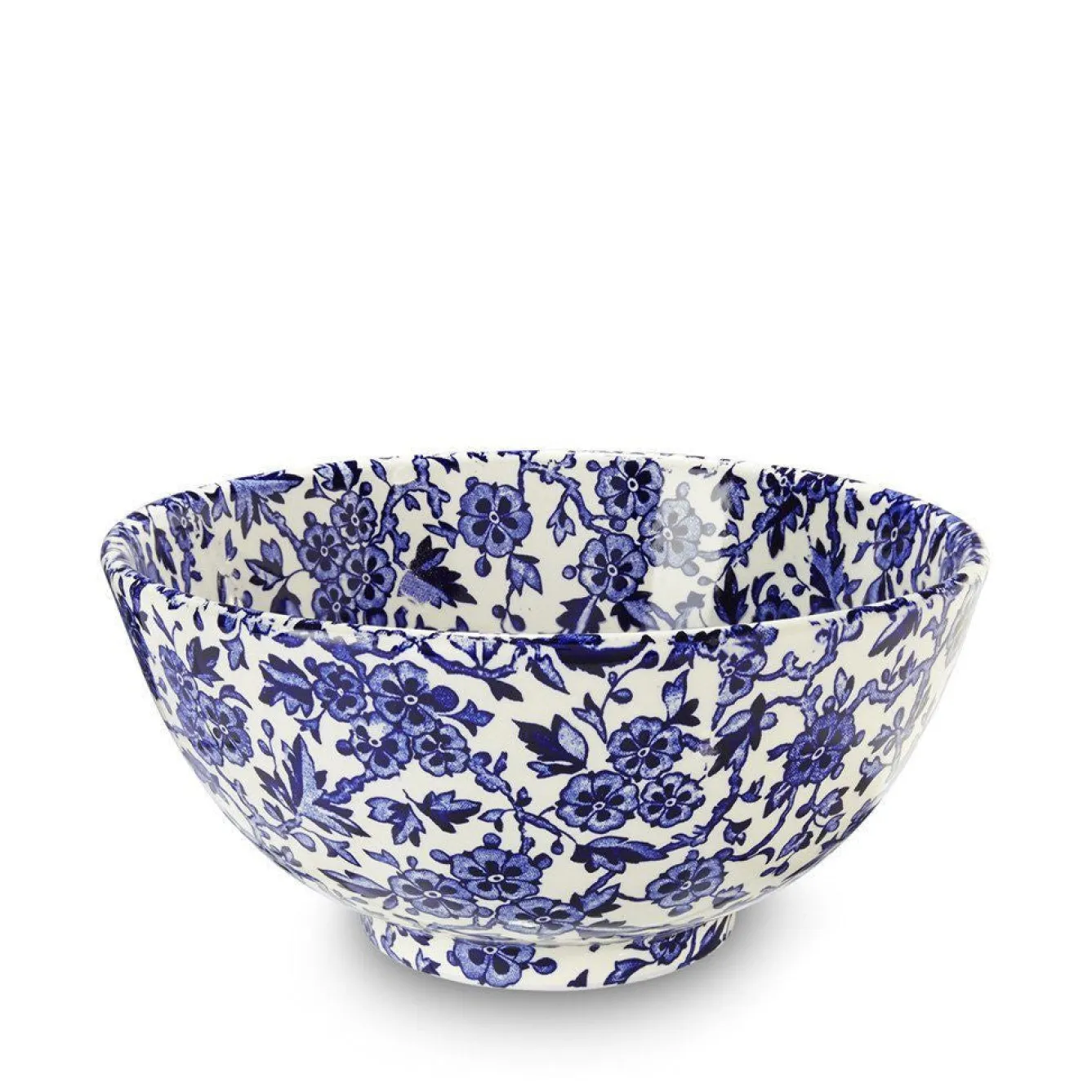 Burleigh Bowls & Dishes-Blue Arden Medium Footed Bowl