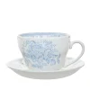 Burleigh Tea|Teacups-Blue Asiatic Pheasants Breakfast Cup and Saucer