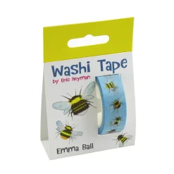 Emma Ball Stationery|Crafts-Blue Bees 15mm Washi Tape