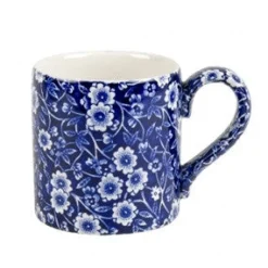 Burleigh Blues-Blue Calico Half Pint Mug