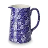 Burleigh Jugs-Blue Calico Large Tankard Jug