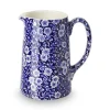 Burleigh Jugs-Blue Calico Medium Tankard Jug