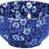 Burleigh Bowls & Dishes-Blue Calico Mini Footed Bowl - 4.75in/12cm