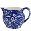 Burleigh Jugs-Blue Calico Sm. Dutch Jug Creamer