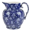 Burleigh Jugs-Blue Calico Small Etruscan Jug