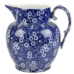 Burleigh Jugs-Blue Calico Small Etruscan Jug