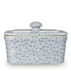 Burleigh Butter Dishes-Blue Felicity Butter Dish