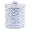 Burleigh Jam Pots-Blue Felicity Covered Jam/Sugar Pot