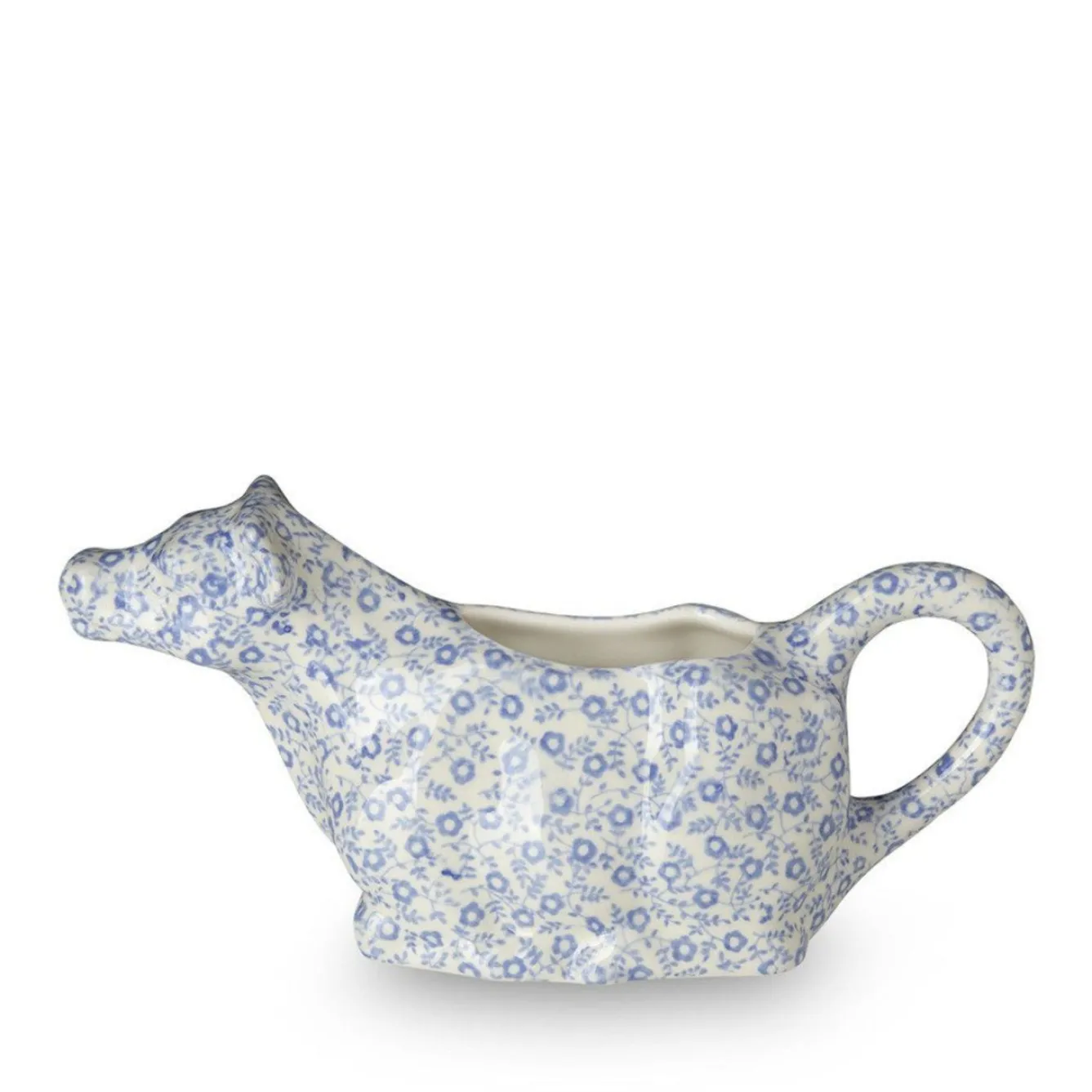 Burleigh Jugs-Blue Felicity Cow Creamer Boxed