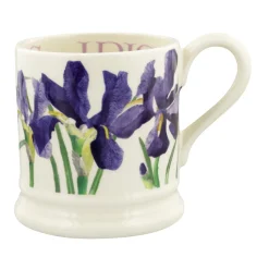 Emma Bridgewater Flowers & Garden-Blue Iris 1/2 Pint Mug