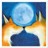Emma Ball Greeting Cards-Blue Moon Greetings Card