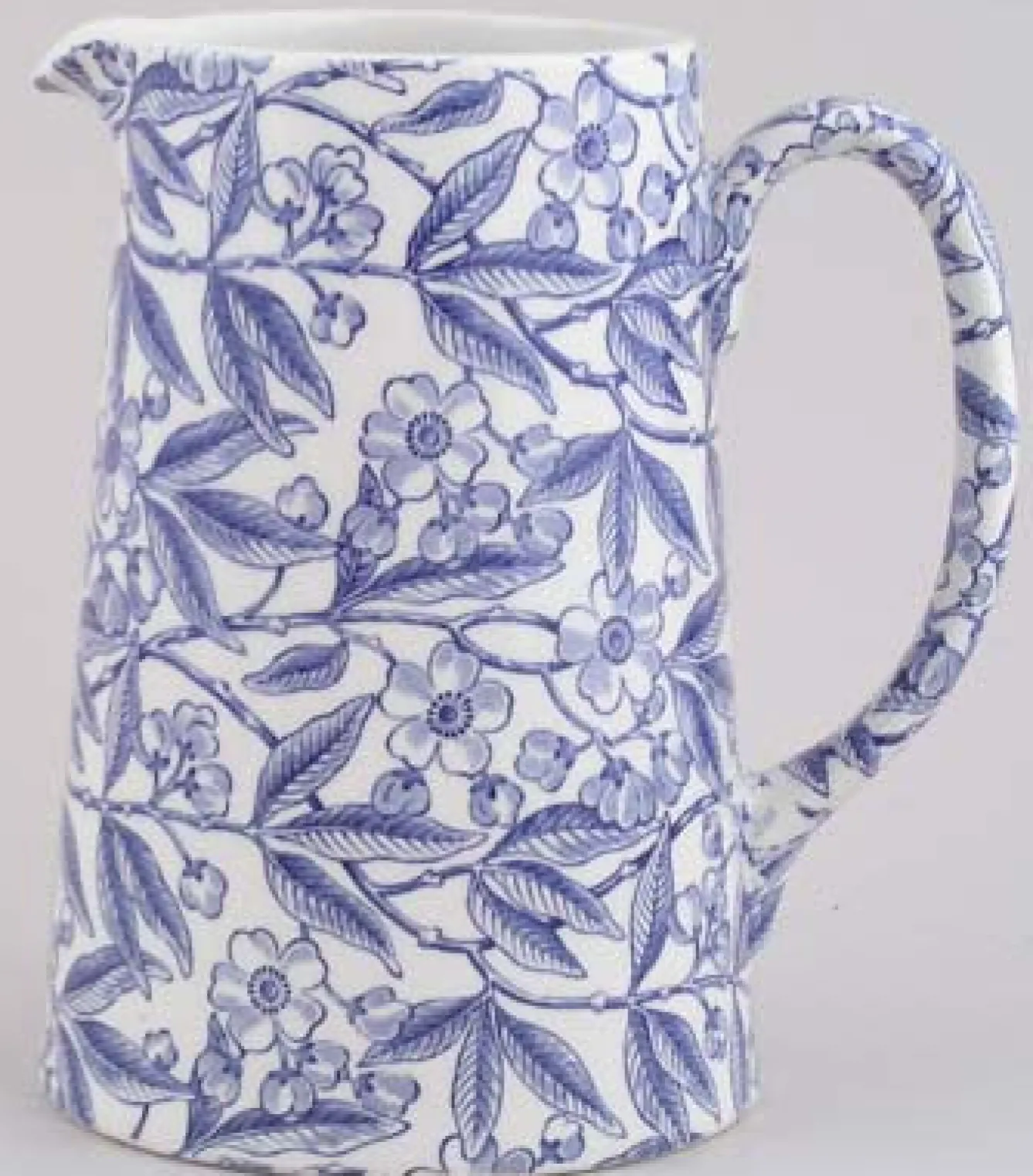 Burleigh Jugs-Blue Prunus Small Tankard Jug