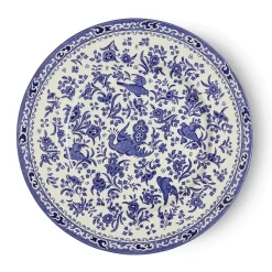 Burleigh Plates-Blue Regal Peacock Large Plate 10 in