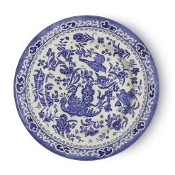 Burleigh Plates-Blue Regal Peacock Plate 7 in