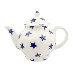 Emma Bridgewater Tea|Teapots-Blue Star 4 Mug Teapot Boxed