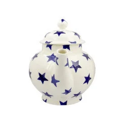 Emma Bridgewater Tea|Teapots-Blue Star 4 Mug Teapot Boxed
