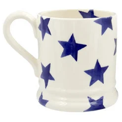 Emma Bridgewater Blues-Blue Star 1/2 Pint Mug
