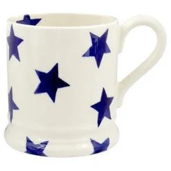 Emma Bridgewater Blues-Blue Star 1/2 Pint Mug