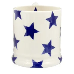 Emma Bridgewater Blues-Blue Star 1/2 Pint Mug