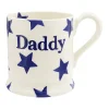 Emma Bridgewater Father's Day|Blues-Blue Star Daddy 1/2 Pint Mug