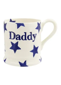 Emma Bridgewater Father's Day|Blues-Blue Star Daddy 1/2 Pint Mug