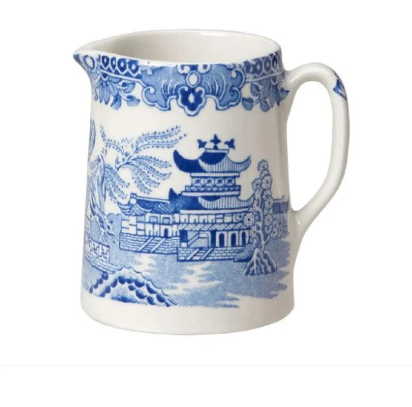 Burleigh Jugs-Blue Willow Mini Tankard Jug