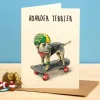 Bewilderbeest Greeting Cards-Boarder Terrier Greetings Card