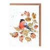 Wrendale Designs Greeting Cards-'Bold and Beautiful' Bullfinch Greetings Card